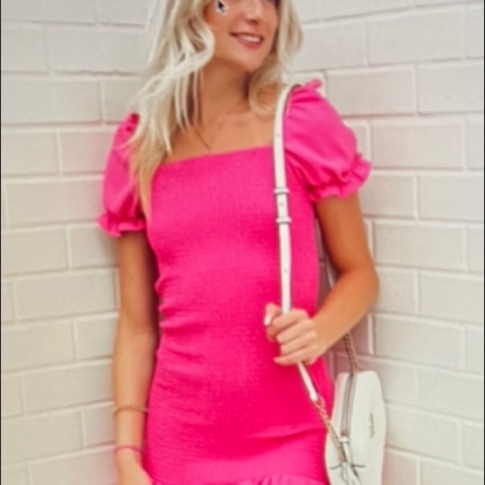 Hot pink tight dress-never worn